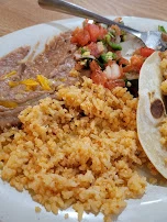One Crispy Beef Taco with Rice & Beans